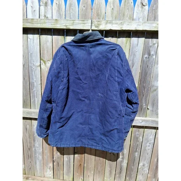 Carhartt Men's Blue Jacket Coat Classic Vintage - Picture 3 of 9